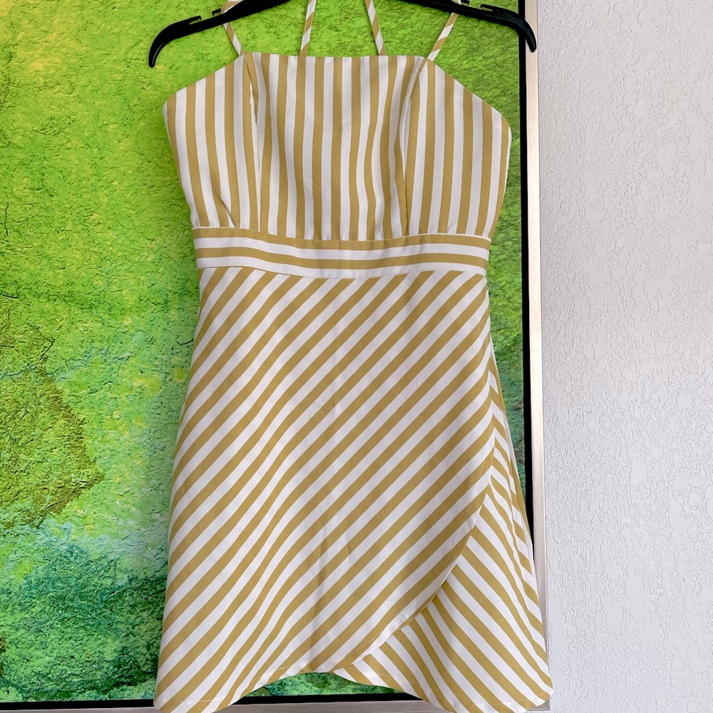 Yellow Striped Summer Dress (S) - Picture 7 of 12